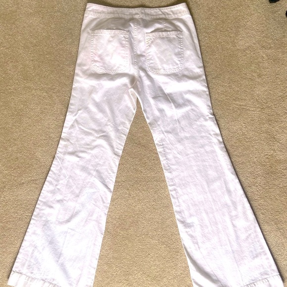Old Navy White Wide Leg Pants- Size 0 - Picture 1 of 6